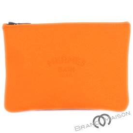 未使用品【エルメス】ネオバンMM/オレンジ/ポーチ/クラッチバッグ/セカンドバッグ/レディース/HERMES