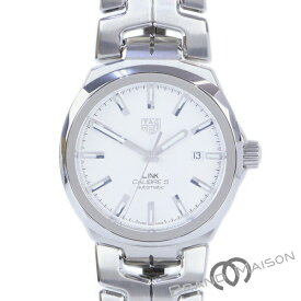 Aランク【タグホイヤー】リンク キャリバー5/WBC2111/腕時計/41mm/自動巻き/ホワイト文字盤/TAG HEUER/腕時計/メンズ