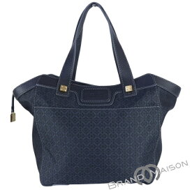 ロエベ/トートバッグ/340801/アナグラム/ブラック/LOEWE/レディース【中古】