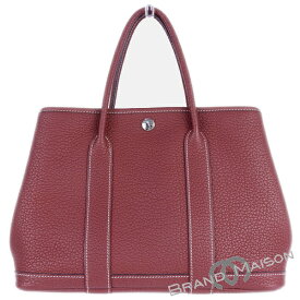 新品同様【エルメス】ガーデンパーティTPM/カントリー/シエンヌ/C刻印/HERMES/ハンドバッグ/ショルダーバッグ/ミニバッグ/レッド【中古】