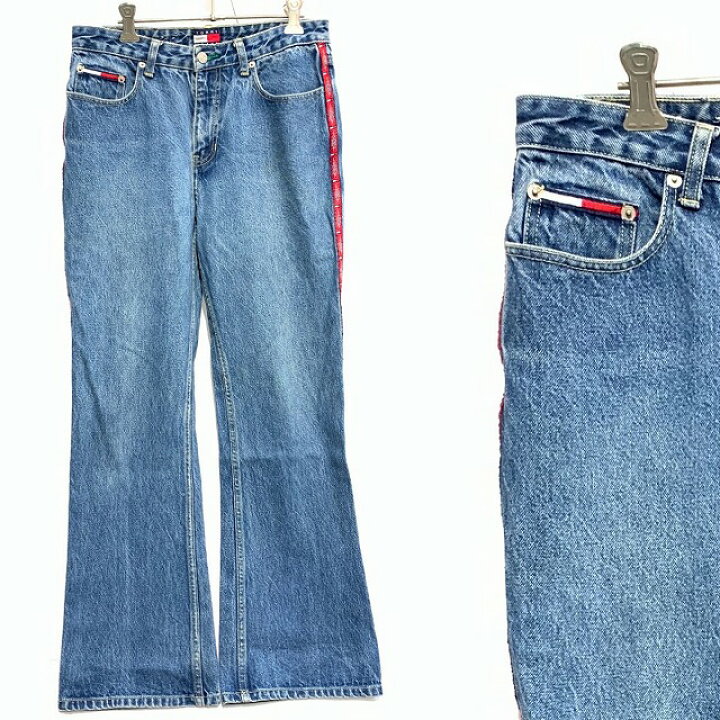 楽天市場】Tommy Jeans Side Line Denim Pants トミージーンズ 