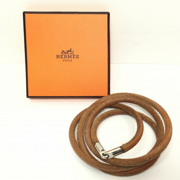 楽天市場】HERMES エルメス レザー チョーカー ブレスレット  