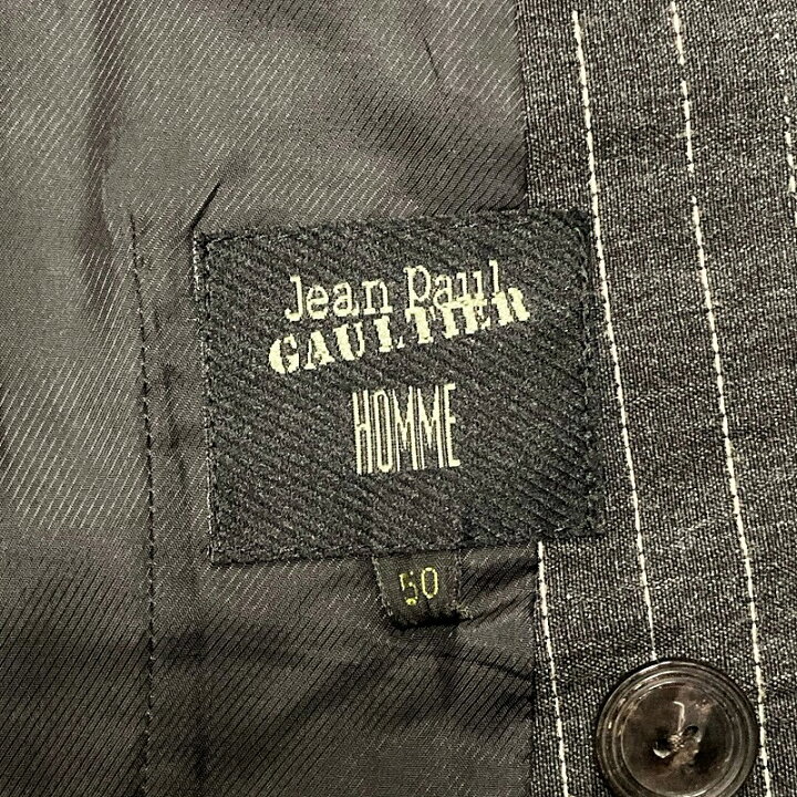 楽天市場】JEAN PAUL GAULTIER HOMME WOOL DOUBLE‐BREASTED STRIPE 