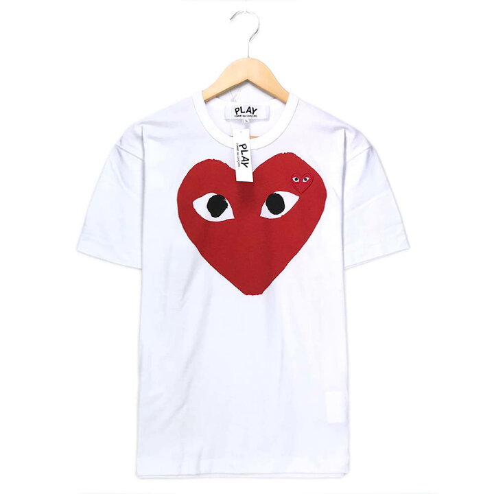 楽天市場】PLAY CdG Tシャツ ホワイト Lサイズ コムデギャルソン 
