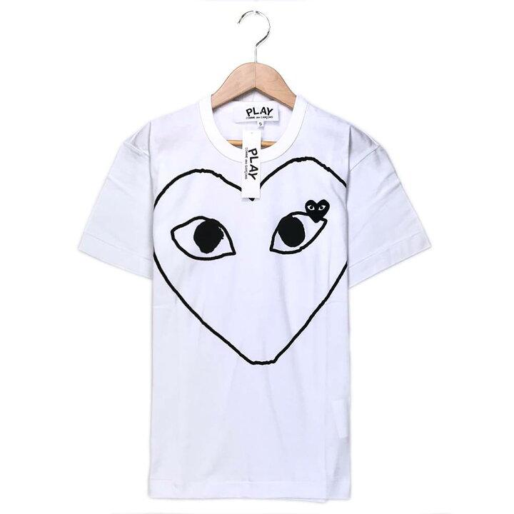 楽天市場】PLAY CdG Tシャツ ホワイト Sサイズ コムデギャルソン 