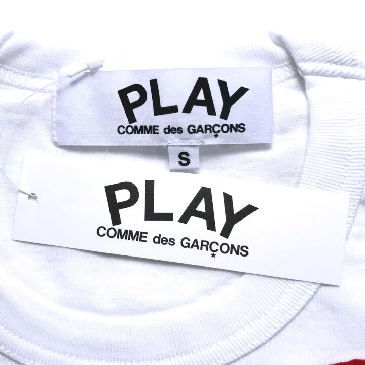 楽天市場】PLAY CdG Tシャツ ホワイト Sサイズ コムデギャルソン 