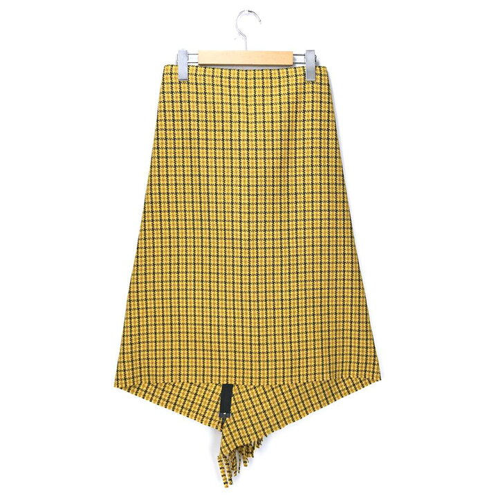 楽天市場】BALENCIAGA 18AW チェックスカート 表記サイズ34 イエロー 