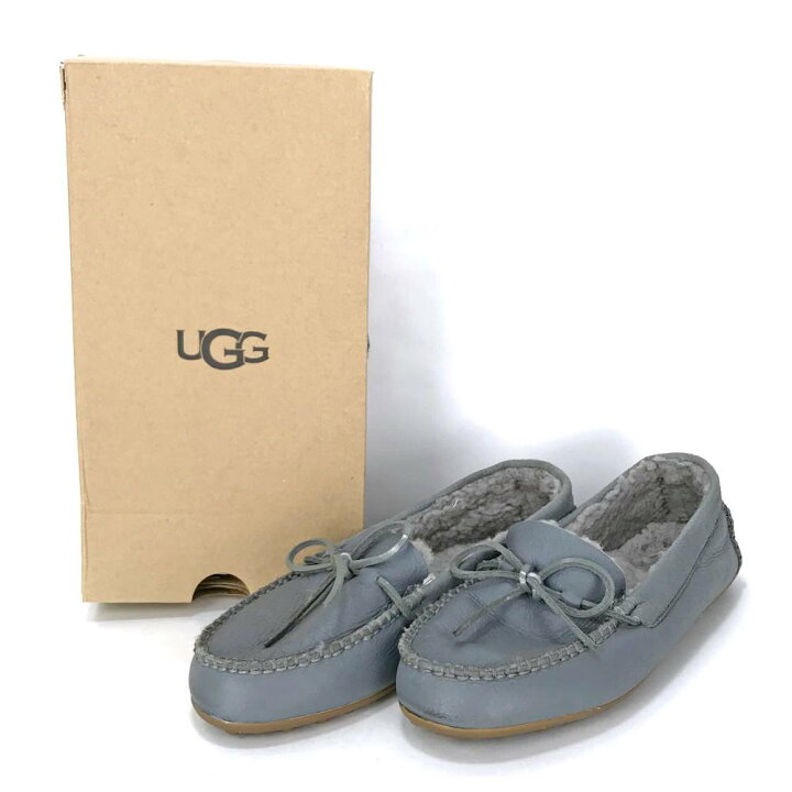 楽天市場】UGG デラックス ローファー 24cm グレー 箱付き 1092131 