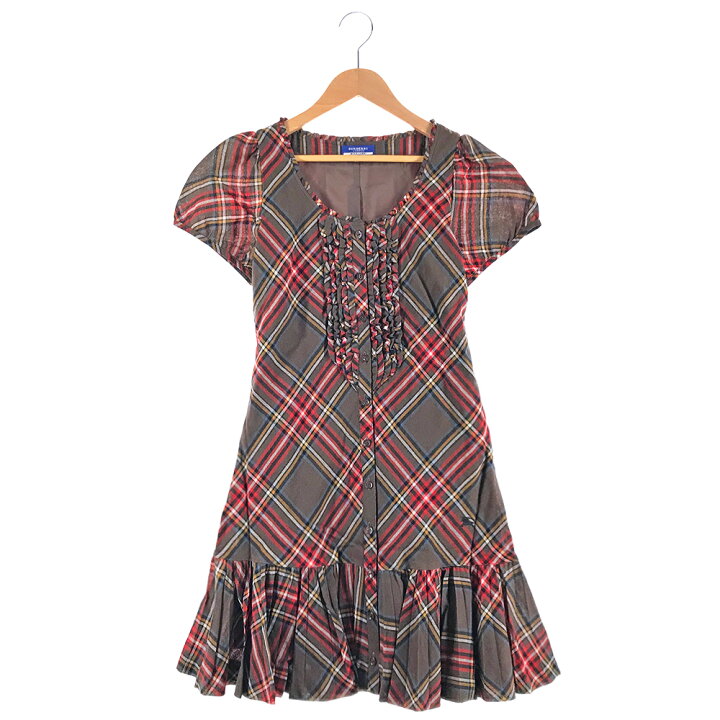 楽天市場】BURBERRY LONDON BLUE LABEL チェックワンピース サイズ表記  