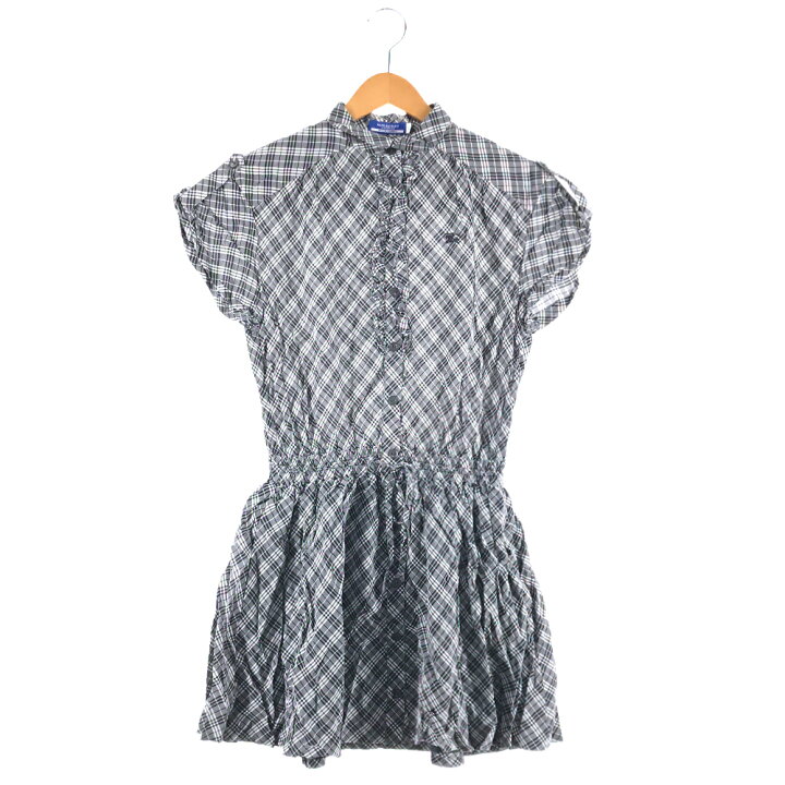 楽天市場】BURBERRY LONDON BLUE LABEL チェック 半袖シャツワンピース  