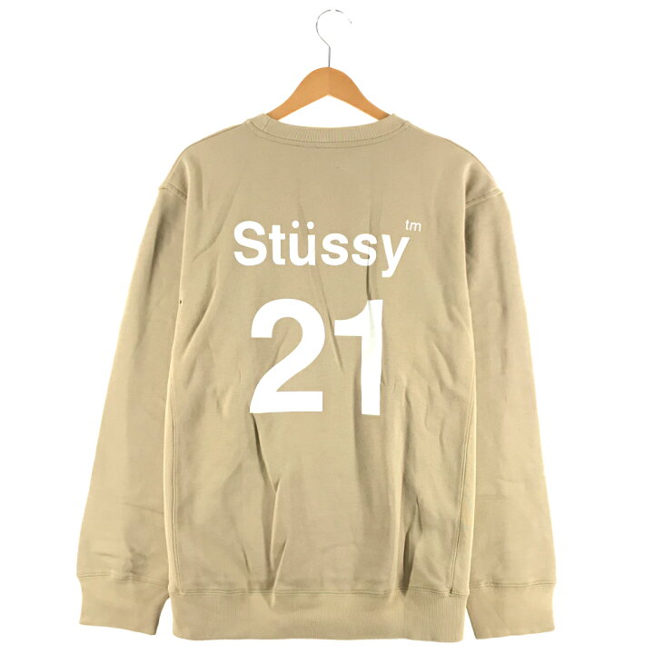 楽天市場】STUSSY 21tm プリントスウェット Lサイズ ベージュ 