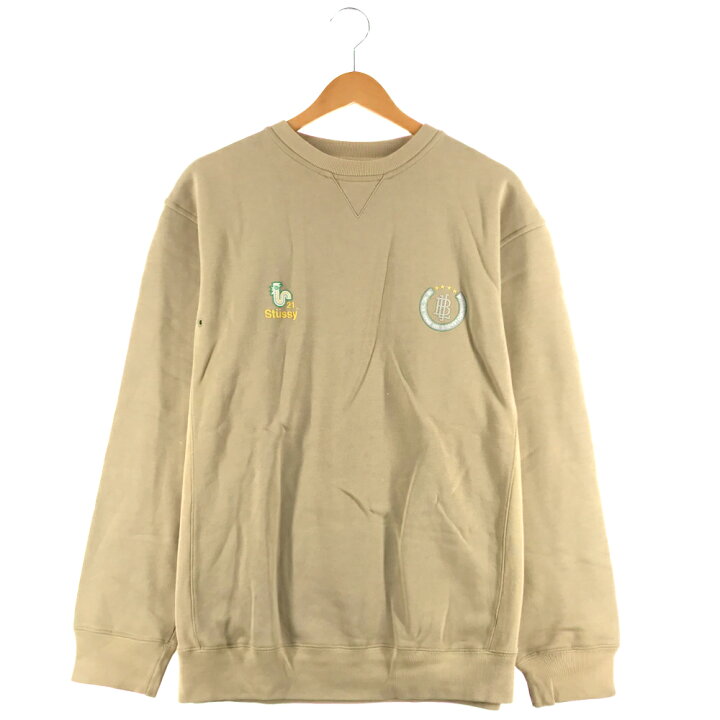 楽天市場】STUSSY 21tm プリントスウェット Lサイズ ベージュ 