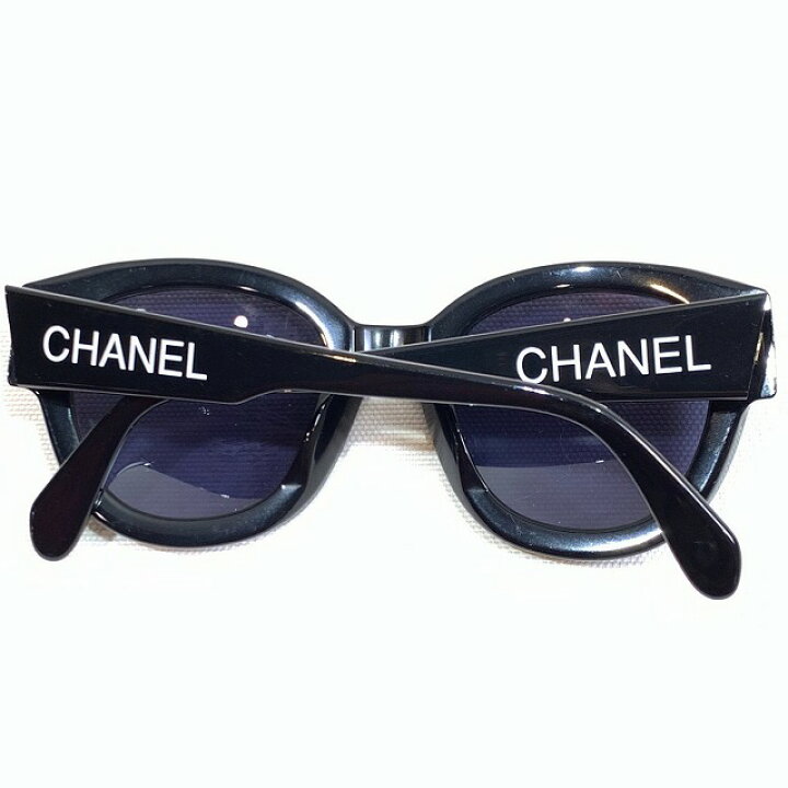 楽天市場】CHANEL シャネル ロゴ サングラス 05247 94305 ブラック 黒  
