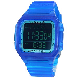 アディダス デジタル 腕時計 手表 メンズ レディース スケルトン ブルー おしゃれ ブランド 誕生日プレゼント 女性 男性 高校生 大学生 彼氏 彼女 友達 妻 母 夫 父 記念日 ギフト 就職祝い adi
