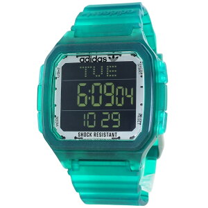 アディダス 腕時計 メンズ レディース ユニセックス デジタル レジン グリーン おしゃれ 誕生日プレゼント 男性 女性 中学生 高校生 大学生 社会人 スポーツ アウトドア カップル 夫婦 記念