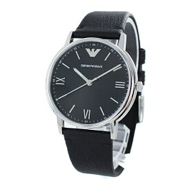 エンポリオアルマーニ 時計 メンズ 腕時計 KAPPA ブラック レザー AR11013 誕生日プレゼント 卒業 入学 お祝い