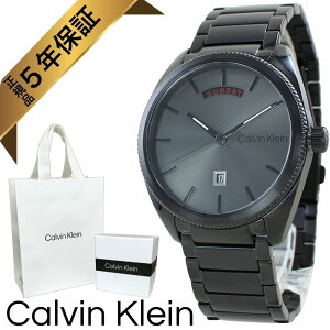 カルバンクライン 腕時計 メンズ 正規品 5年保証 純正ショッパー付き ブラック ガンメタル クォーツ 高級感 ビジネス ブランド 時計 誕生日 記念日 ギフト 就職祝い 入学祝い 社会人 25200448