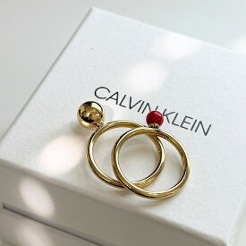 カルバンクライン リング レディース 指輪 2連 おしゃれ かわいい Calvin Klein ゴールド ステンレス ブランド アクセサリー プレゼント ギフト 彼女 妻 女性 KJ9RJR140407 成人 卒業 入学