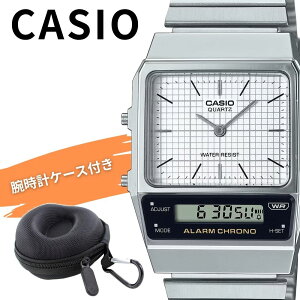 �J�V�I �r���v �����Y ���f�B�[�X �A�i�f�W ���^ ���g�� �X�N�G�A ���^�� CASIO VINTAGE �C�O���f�� �V���o�[ �z���C�g ������� �y�� �f�W�^�� �A�i���O �v���[���g ���[�P�[�X�t�� �M�t�g AQ-800E