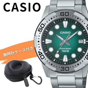 �J�V�I �r���v �����Y �_�C�o�[�� �h�� 100m �A�i���O ���^�� �V���o�[ �O���[�� ���₷�� CASIO �C�O���f�� ������� �r�W�l�X �A�E�g�h�A �v���[���g �j�� ���[�P�[�X�t�� �M�t�g MTD-140D-3A ��