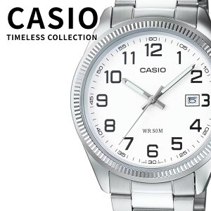 CASIO �����Y �r���v �V���o�[ �z���C�g������ �X�e�����X�x���g �J�V�I �X�^���_�[�h �C�O���f�� �V���v�� �r�W�l�X �J�W���A�� �a���� �j�� �v���[���g �M�t�g MTP-1302PD-7BV ���l ���� ���w