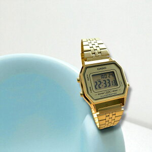 海外モデル カシオ CASIO 腕時計 メンズ レディース キッズ ユニセックス チプカシ デジタル クオーツ 防水 シンプル ゴールド メタルバンド 中学生 高校生 ギフト 時計 誕生日 記念日 LA680WEGA-9