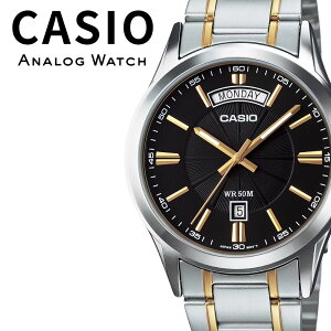���Ȃ� �J�V�I �r���v �����Y �V���o�[ �S�[���h �u���b�N �A�i���O �f�C�f�C�g 50m�h�� �r�W�l�X CASIO �C�O���f�� �v���[���g �M�t�g MTP-1381G-1AV ���l ���� ���w