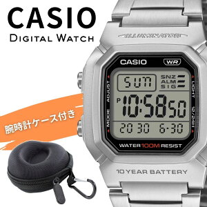 �J�V�I �r���v �����Y ���f�B�[�X �V���o�[ �f�W�^�� ���j�Z�b�N�X CASIO �C�O���f�� 10�N�d�r 100m�h�� LED���C�g �v���[���g �M�t�g ���[�P�[�X�t�� W-800HD-1AV ���l ���� ���w