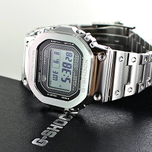 CASIO G-SHOCK Gショック ジーショック カシオ 時計 メンズ 腕時計 手表 ORIGIN オリジン 電波 タフソーラー Bluetooth搭載 スマートフォンリンク フルメタル シルバー GMW-B5000D-1JF【国内正規品】ビジ