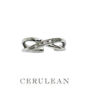 CERULEAN ZA JtO fB[X VR_Ch 0.04ct C[Jt w 2WAY T[WJXeX AM[Ή Vo[ Ki a ޏ  LO Mtg NX