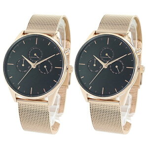 クリスチャンポール 腕時計 手表 ペアウォッチ 20代 30代 40代 ペア 夫婦 カップル メンズ レディース ユニセックス 男女兼用 2本組 黒文字盤 ローズゴールド カレンダーつき 時計 クリスマス