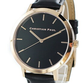 クリスチャンポール 腕時計 ギフトメンズ レディース ブラック ゴールド 大人スタイル 時計 誕生日プレゼント 内祝い 母の日 お祝い