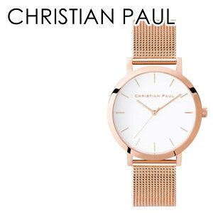 日本正規品 クリスチャンポール 腕時計 手表 誕生日 レディース ロウ メッシュ ピンクゴールド 仕事用 おしゃれ かわいい ブランド 時計 結婚祝い 女友達 20代 30代 40代 女性 妻 奥さん 母 記