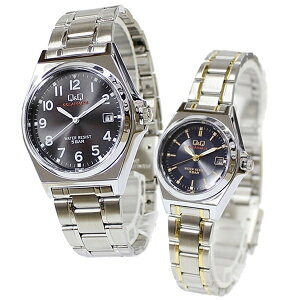 シチズン Q&Q ペアBOX付き ペアウォッチ ソーラー 防水 軽い 安心 国内正規品 腕時計 手表 メンズ レディース キッズ シニア チプシチ アナログ SOLARMATE 5気圧防水 カジュアル スタンダード クリ