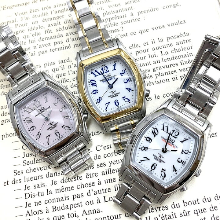 楽天市場 電波ソーラー 国内正規品 選べる3モデル 腕時計 レディース Citizen シチズン Q Q キューアンドキュー 時計 アナログ 10気圧 防水 電池交換不要 電波受信機能 時刻調整不要 女性 誕生日プレゼント 合格 入学 卒業 社会人 ブランド腕時計 Nopple