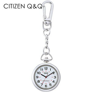 シチズン Q&Q シンプル かわいい ナースウォッチ 懐中時計 ポケットウォッチ 時計 国内正規品 メンズ レディース キッズ シニア フック付き 胸ポケット カバンにつけれる 大きな数字 見やす