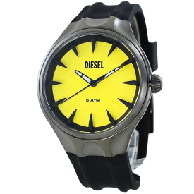 ディーゼル 時計 腕時計 かっこいい メンズ ブラック イエロー ラバー シリコン メンズ腕時計 誕生日プレゼント 男性 彼氏 夫 旦那 父親 記念日 お祝い ギフト DIESEL 内祝い 父の日 お祝い