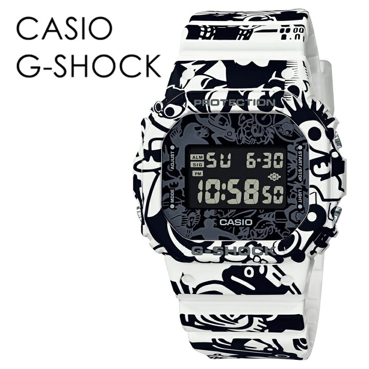 楽天市場 モノトーン 白 黒 おしゃれ 個性的 かっこいい 歴代 キャラクター Casio G Shock Gショック カモフラージュ シンプル ファッション スポーツ アウトドア カジュアル カシオ メンズ レディース 腕時計 デジタル ジーショック 時計 ブランド腕時計 Nopple