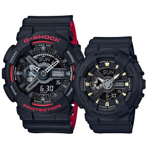 海外モデル CASIO カシオ Gショック ベビーG 腕時計 手表 ペアウォッチ メンズ レディース アナデジ ブラック 樹脂バンド GA-110HR-1ABA-110GA-1A 誕生日プレゼント クリスマス プレゼント ランキング