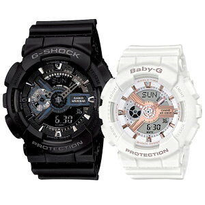 �J�V�I �r���v ��\ �h�� �y�A�E�H�b�` G-SHOCK×BABY-G �W�[�V���b�N×�x�r�[�W�[ �u���b�N �z���C�g ���ʃy�ABOX GA-110-1BJFBA-110RG-7A �L�O�� ���l ���� ���w