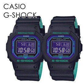 CASIO G-SHOCK ペアウォッチ カシオ Gショック 電波ソーラー 自動時刻修正 Bluetooth スマートリンク ジーショック お揃い デート カジュアル レトロスポーツ おしゃれ かっこいい メンズ レディース 腕時計 デジタル ブラック パープル 内祝い 父の日 お祝い