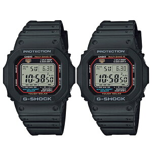 【ペア時計収納BOXつき】カシオ Gショック ジーショック 腕時計 手表 ペアウォッチ タフソーラー マルチバンド6 同モデル 2本セット くろ とけい GW-M5610-1GW-M5610-1 誕生日プレゼント クリスマス