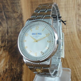 ゴールドファイル 時計 メンズ 腕時計 ドイツシルバー ステンレス G21001SS 時計 誕生日 ギフト 内祝い 母の日 お祝い