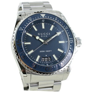 グッチ 腕時計 手表メンズ 腕時計ケース付き おしゃれ 高級腕時計 ブランド 20気圧防水 gucci 時計 DIVE ダイヴ ブルー 誕生日プレゼント 男性 彼氏 夫 記念日 ギフト ステンレス ブレスレットウ