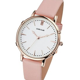 時計収納BOX付 国内正規品 ルイクレール 時計 レディース 腕時計 手表 Rosiers ロジエ ピンクゴールド ピンク レザー 革 CL02-PL 誕生日ギフト 記念日 クリスマス プレゼント ランキング お祝い