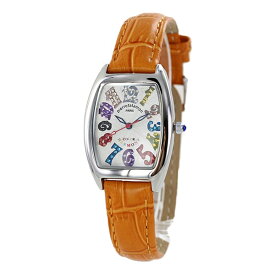 ピエールタラモン 女性 レディース 腕時計 20代 30代 誕生日 キュービックジルコニア オレンジ 本革レザー トノー型 長方形 時計 ギフト 贈り物 内祝い 父の日 お祝い
