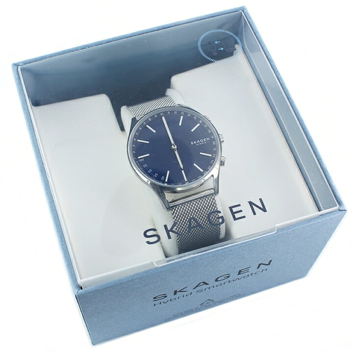 楽天市場 Skagen スカーゲン ハイブリッド スマートウォッチ メンズ 着信通知 彼氏への 男性 おしゃれ 腕時計 Holst シンプル ブルー シルバー 就職 新社会人 歳のお祝い 大学生 誕生日プレゼント 合格 入学 卒業 社会人 ブランド腕時計 Nopple
