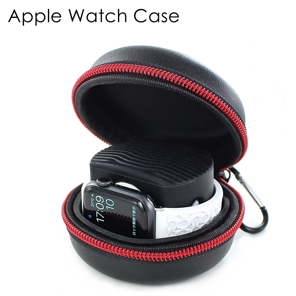 Apple Watch 充電収納 持ち運び アップルウォッチ 収納ケース 腕時計 腕時計ケース 時計 携帯ケース トラベルケース 時計収納ケースボックス 1本用 出張 ジム 旅行 バック 時計保管用 合格 入学 卒業 社会人