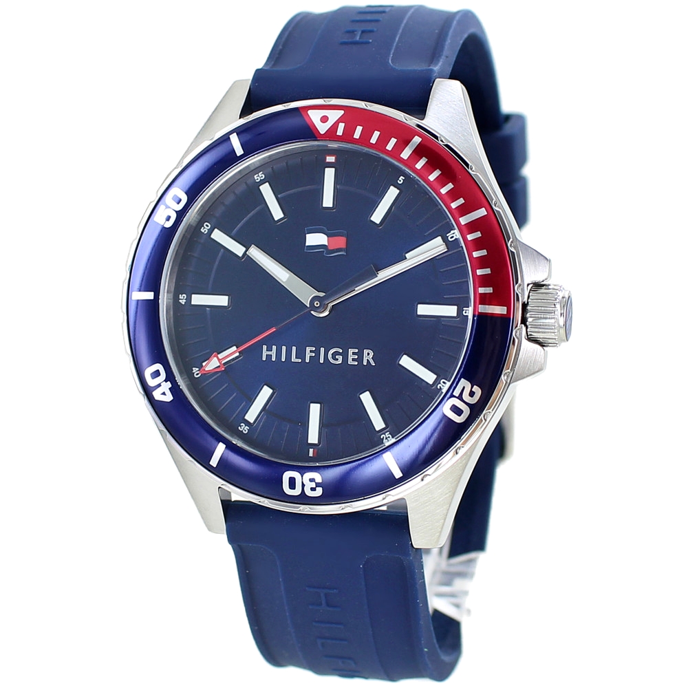 楽天市場】トミーヒルフィガー 腕時計 メンズ シンプル 青文字盤
