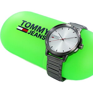 トミーヒルフィガー 腕時計 手表 男性 息子 友達 誕生日 シンプル TOMMY JEANS トミージーンズ メンズ シルバー ガンメタ ブレスレット ウォッチ クリスマス プレゼント ランキング お祝い